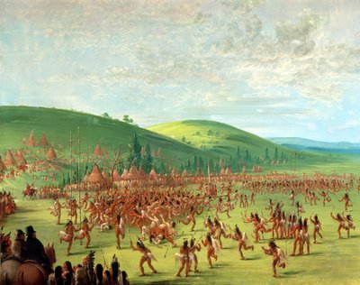 Jeu de balle indien - George Catlin